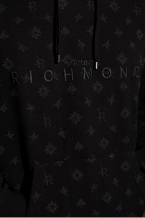 John Richmond Logo-embroidered hoodie