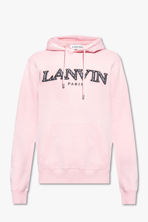 Lanvin cropped sweatshirt with logo balmain sweater eae