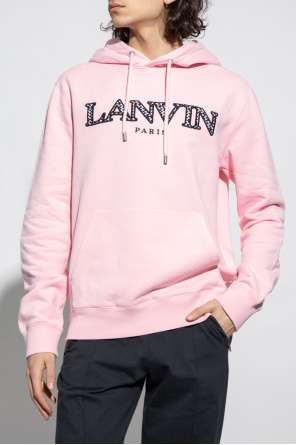 Lanvin cropped sweatshirt with logo balmain sweater eae