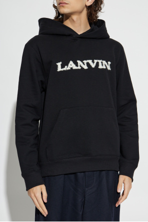Lanvin Sweatshirt mit Logo mit spezieller Struktur