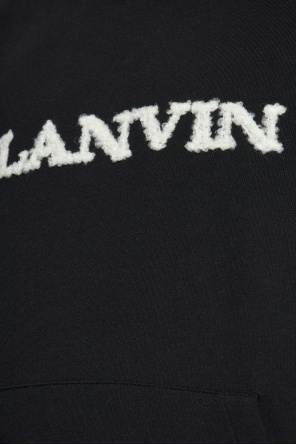 Lanvin Sweatshirt mit Logo mit spezieller Struktur