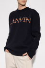 Lanvin Short Sleeve Crew Neck T-shirt With Embroidery