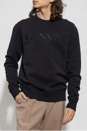 Lanvin Giorgio Armani tiger logo-embroidered polo shirt Rot