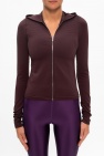 Rick Owens BURGUNDY Embroidered hoodie