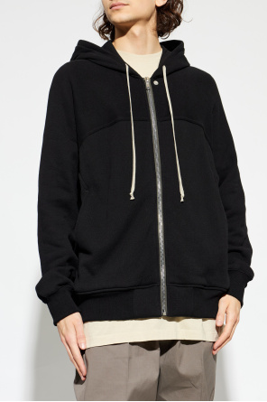 Rick Owens Sweatshirt de algodão com capuz