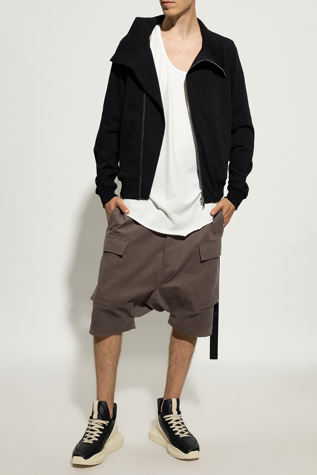 Rick Owens Sweatshirt with standing collar