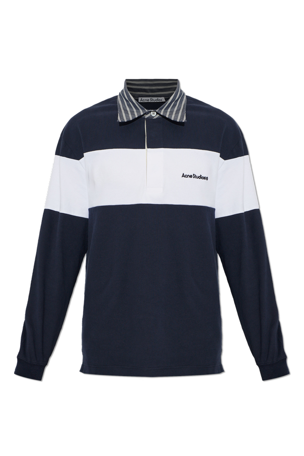Striped cotton polo shirt od Acne Studios