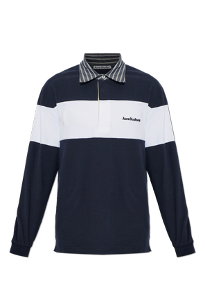 Striped cotton polo shirt