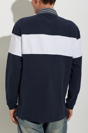 Acne Studios Striped cotton polo shirt