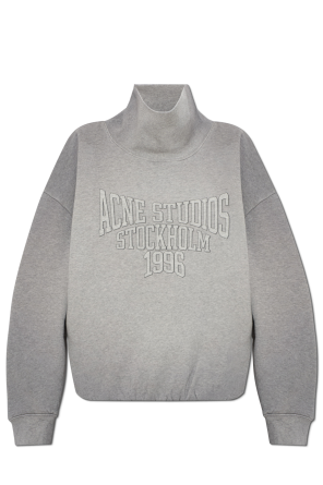 Sweatshirt with stand-up collar