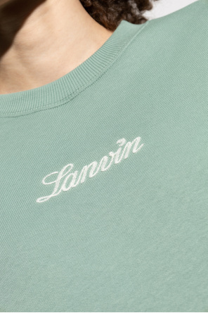Lanvin Sweatshirt mit gesticktem Logo