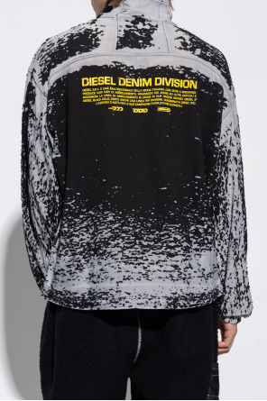 Diesel ‘S-ALUTE’ Sesame sweatshirt with logo
