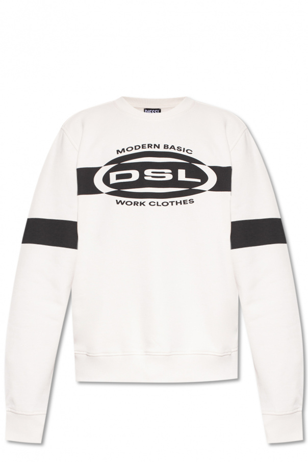 Diesel 'S-GINN-HS2' nero sweatshirt with logo