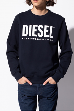 Diesel UFO-appliqué half-zip sweatshirt Schwarz