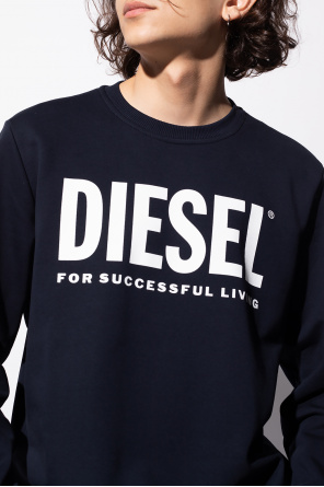 Diesel UFO-appliqué half-zip sweatshirt Schwarz