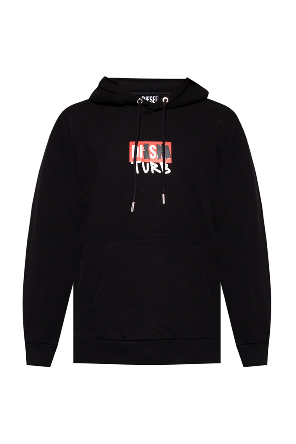 red and black diesel hoodie