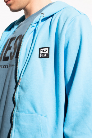 Diesel fleece hoodie with logo