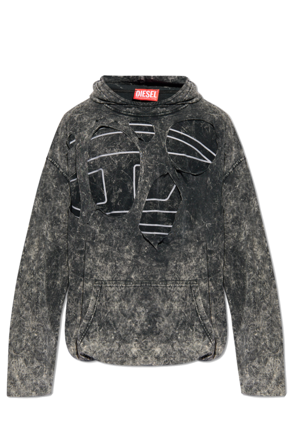 Diesel ‘S-MAR-PEELOVAL’ hoodie single with logo
