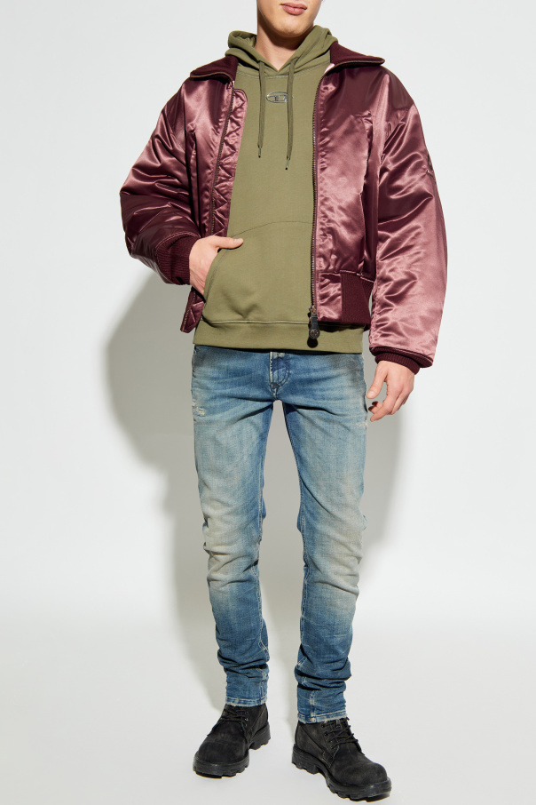 Diesel Sweatshirt with "S-NORM-HOOD-IOD" logo