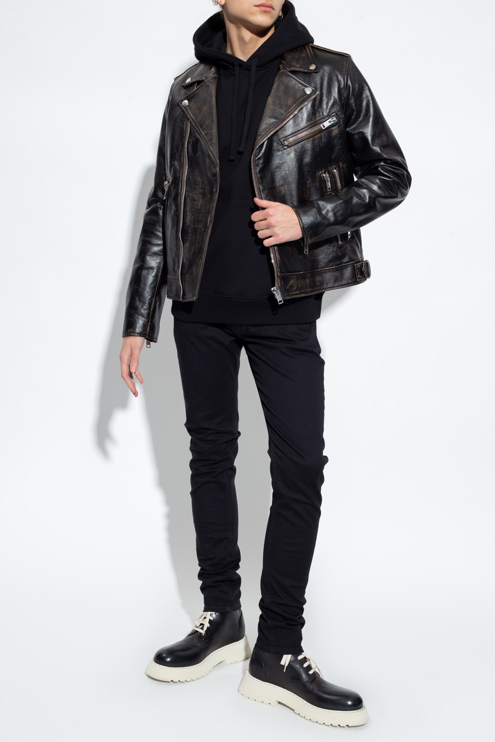 IetpShops | Hood - Diesel 'S - Men's Clothing | Doval' relaxed-fit hoodie -  Rob - levis menlo cossack jacket black