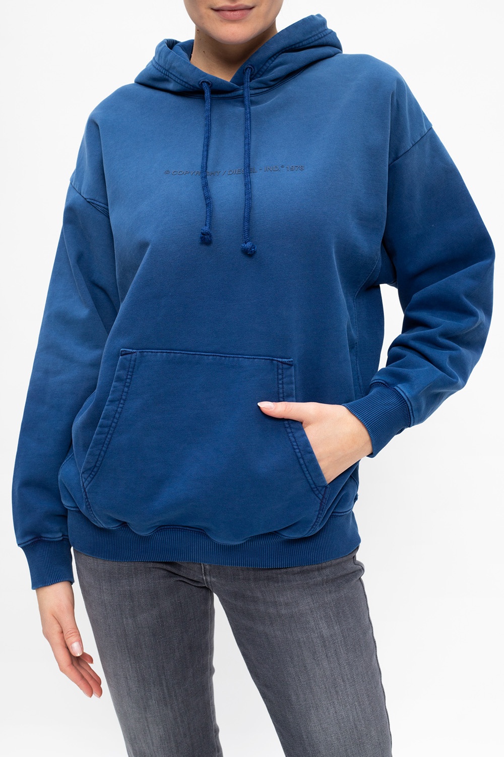 diesel blue hoodie