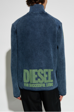 Diesel Bluza z logo ‘S-WAFCOOL-ZIP-LS’