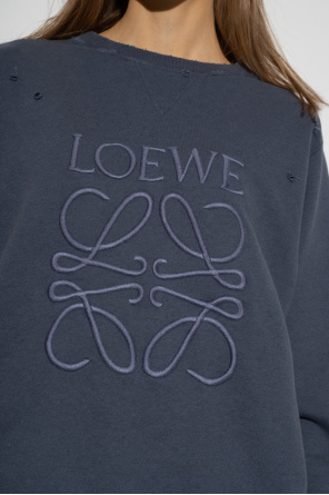 Loewe loewe shawl collar shearling jacket