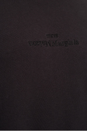 Maison Margiela Dieses T-Shirt von aus schwarzer Stretch-Baumwolle hat eine klassische Passform und kurze Ärmel