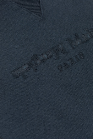 Maison Margiela front-zip sweatshirt with logo