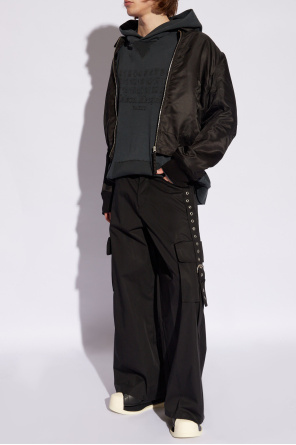 Comme Des Garçons Homme Plus raw edge blazer jacket with buckle detail od Maison Margiela