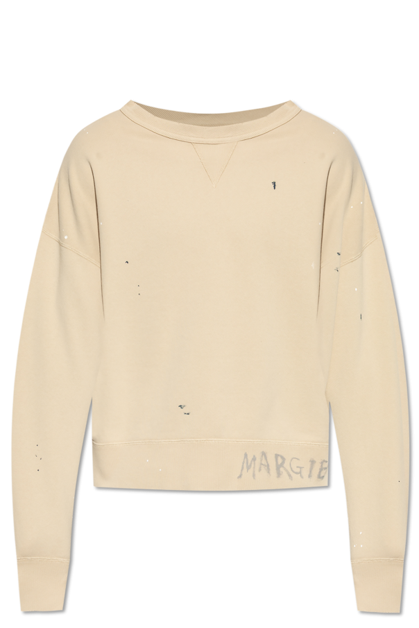 Sweatshirt with paint splatter effect od Maison Margiela
