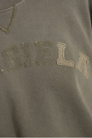 Maison Margiela Reclaimed Vintage Grafitowy T-shirt z nadrukiem kolażu i logo inspirowany stylem retro