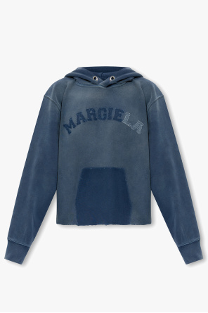 Hoodie with logo patches od Maison Margiela