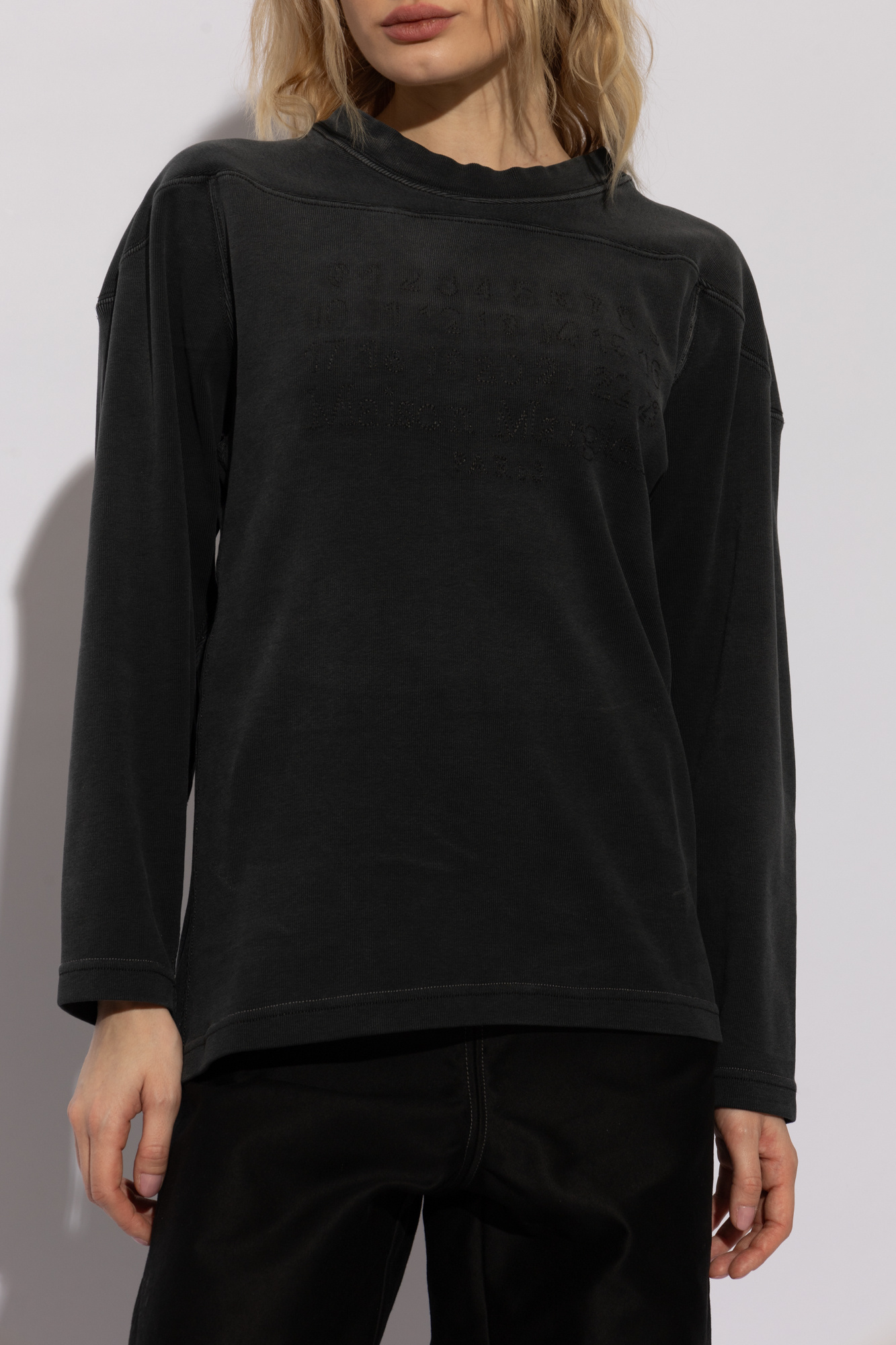 Maison Margiela Logo-embroidered sweatshirt