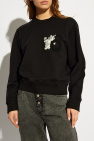 MM6 Maison Margiela BLACK Sweatshirt with Patch