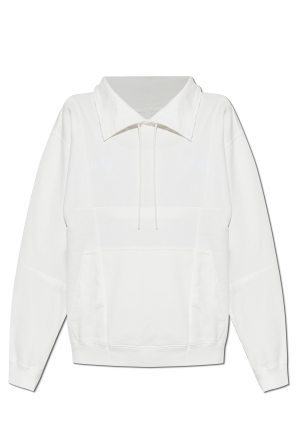 Sweatshirt with stand-up collar