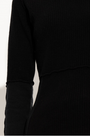 MM6 Maison Margiela Fred Perry Faded emboss Sweater met kleurvlakken in bordeauxrood
