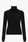 MM6 Maison Margiela BLACK Turtleneck sweater with stitching details