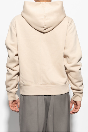 MM6 Maison Margiela cropped crewneck pullover with side zipper detailing