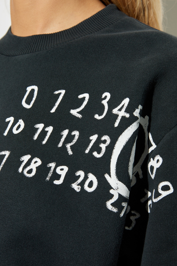 Black light sweatshirt with Logo MM6 Maison Margiela - Shirt 