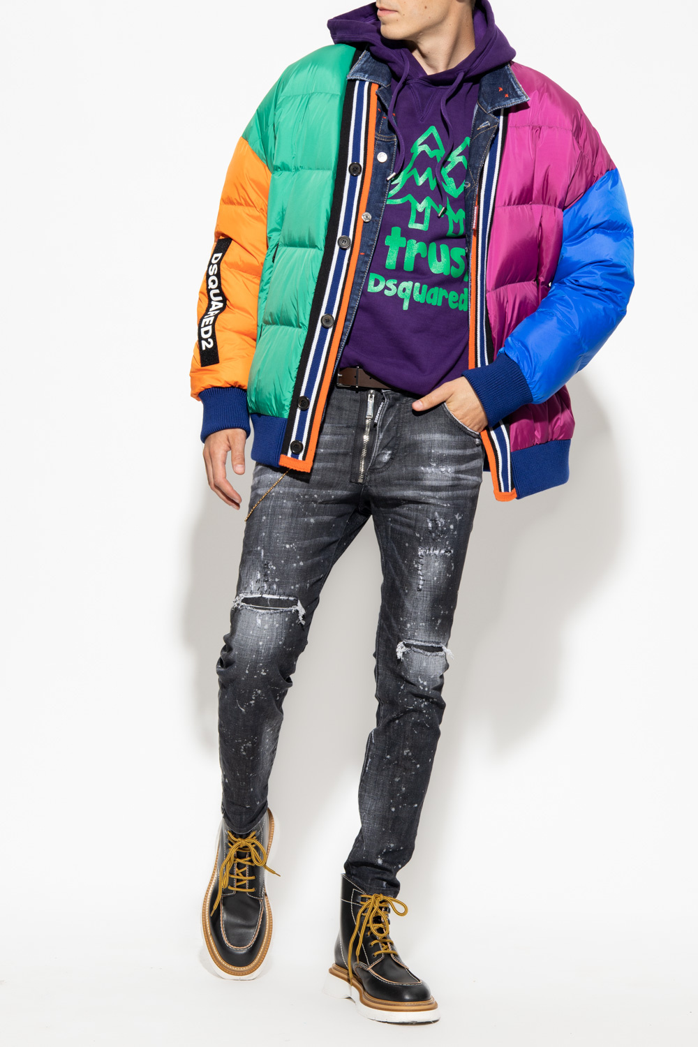 Dsquared2 Printed cou hoodie