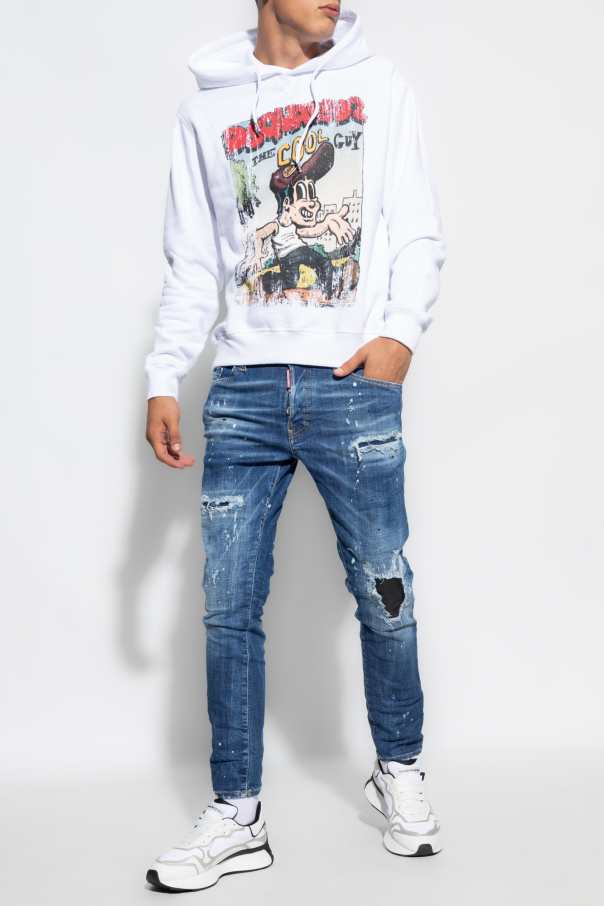 Dsquared2 R13 T-shirt con stampa New York Bianco