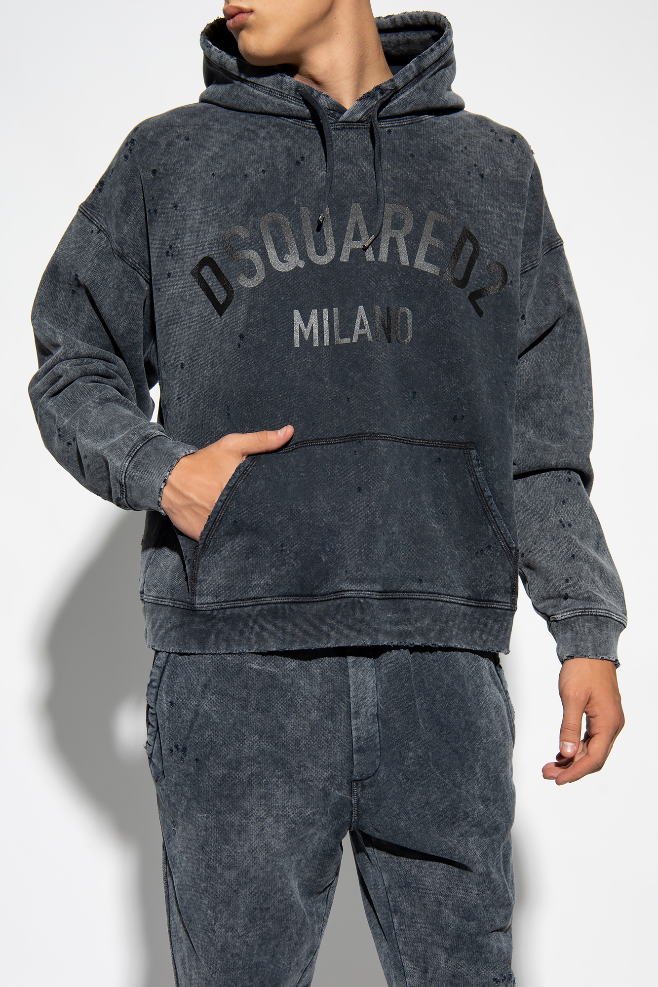 Dsquared2 Hoodie with vintage effect | Men's Clothing | Vitkac