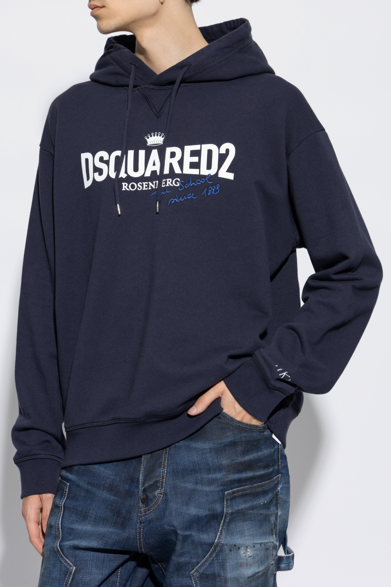 Dsquared2 patched sweatshirt stone island pullover