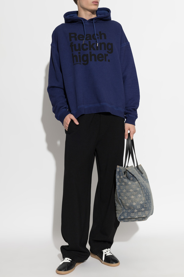 Dsquared2 Sudadera de algodón con estampado