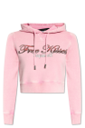 Dsquared2 PINK Printed cropped hoodie