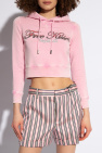 Dsquared2 PINK Printed cropped hoodie