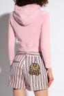 Dsquared2 PINK Printed cropped hoodie