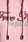 Dsquared2 PINK Printed cropped hoodie