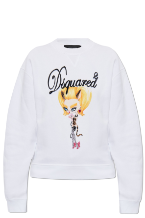 Sudadera con estampado y apliques